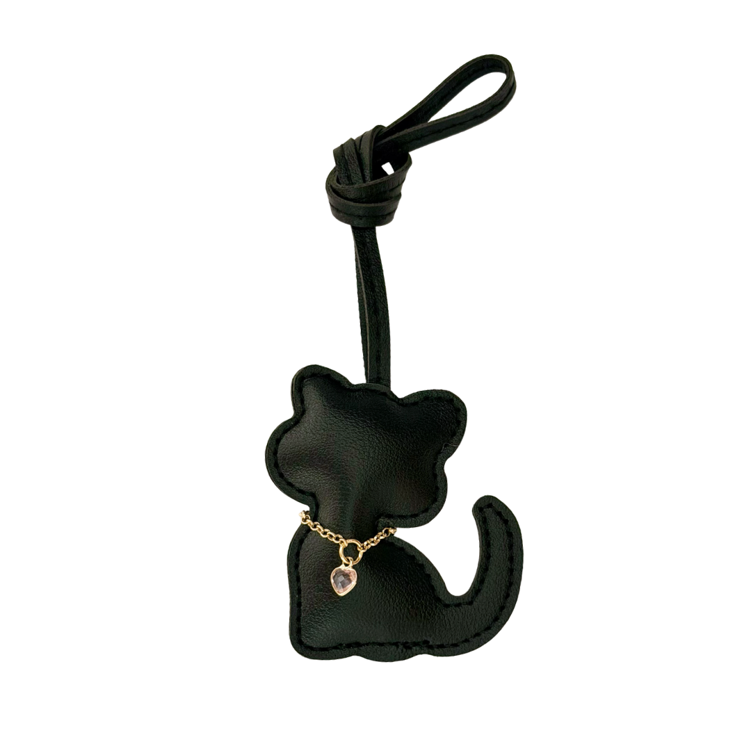 Black Cat Bag Charm