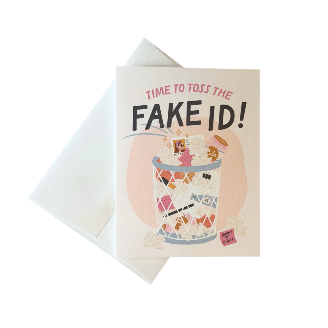 Fake ID 21st Birthday Card