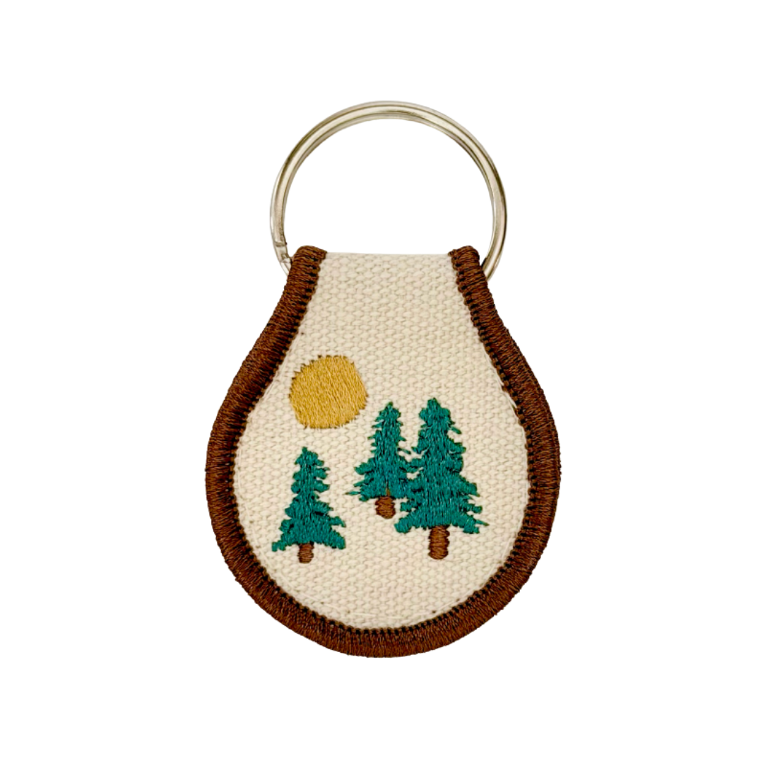 Mountain Trees Keychain