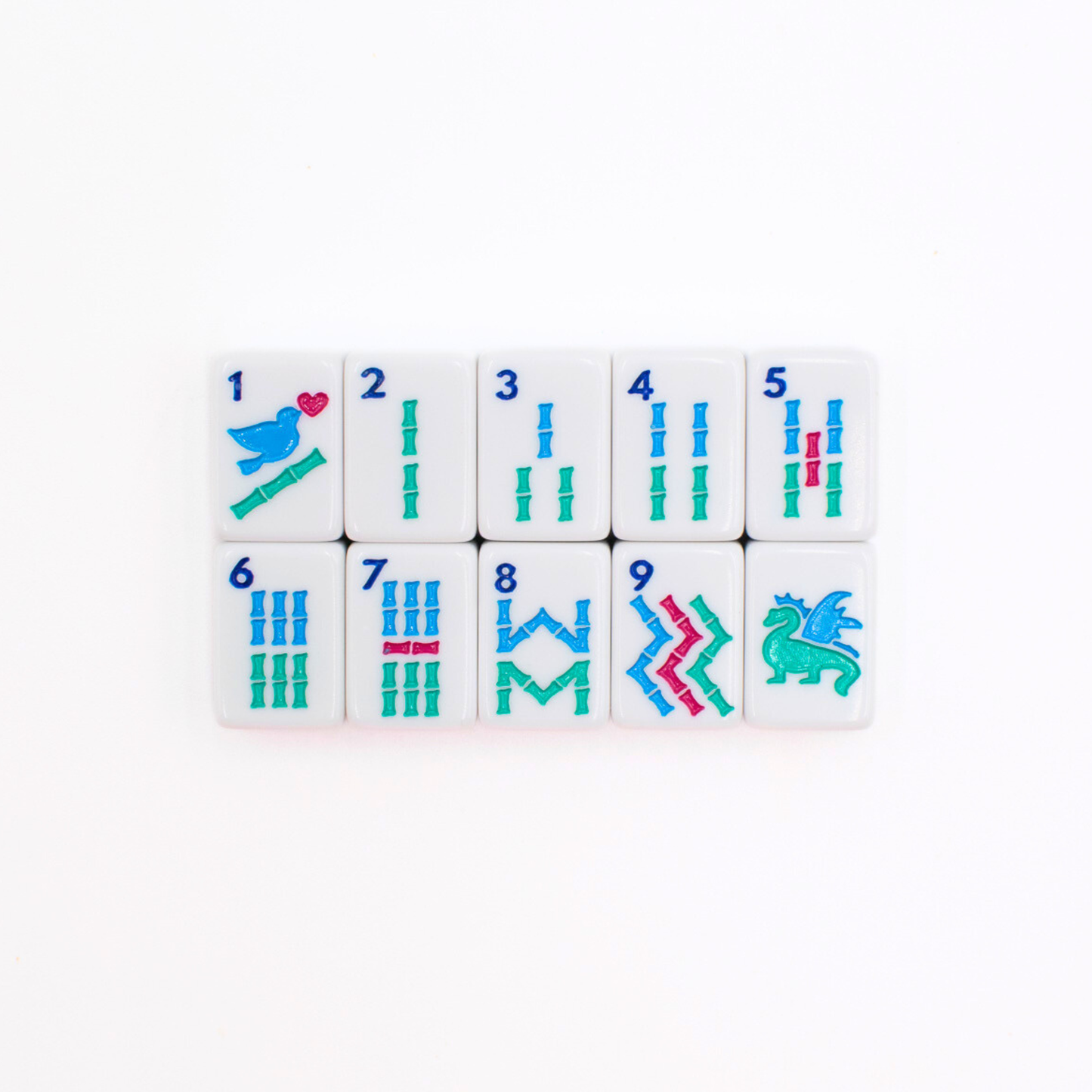 Mini White Mahjong Travel Set