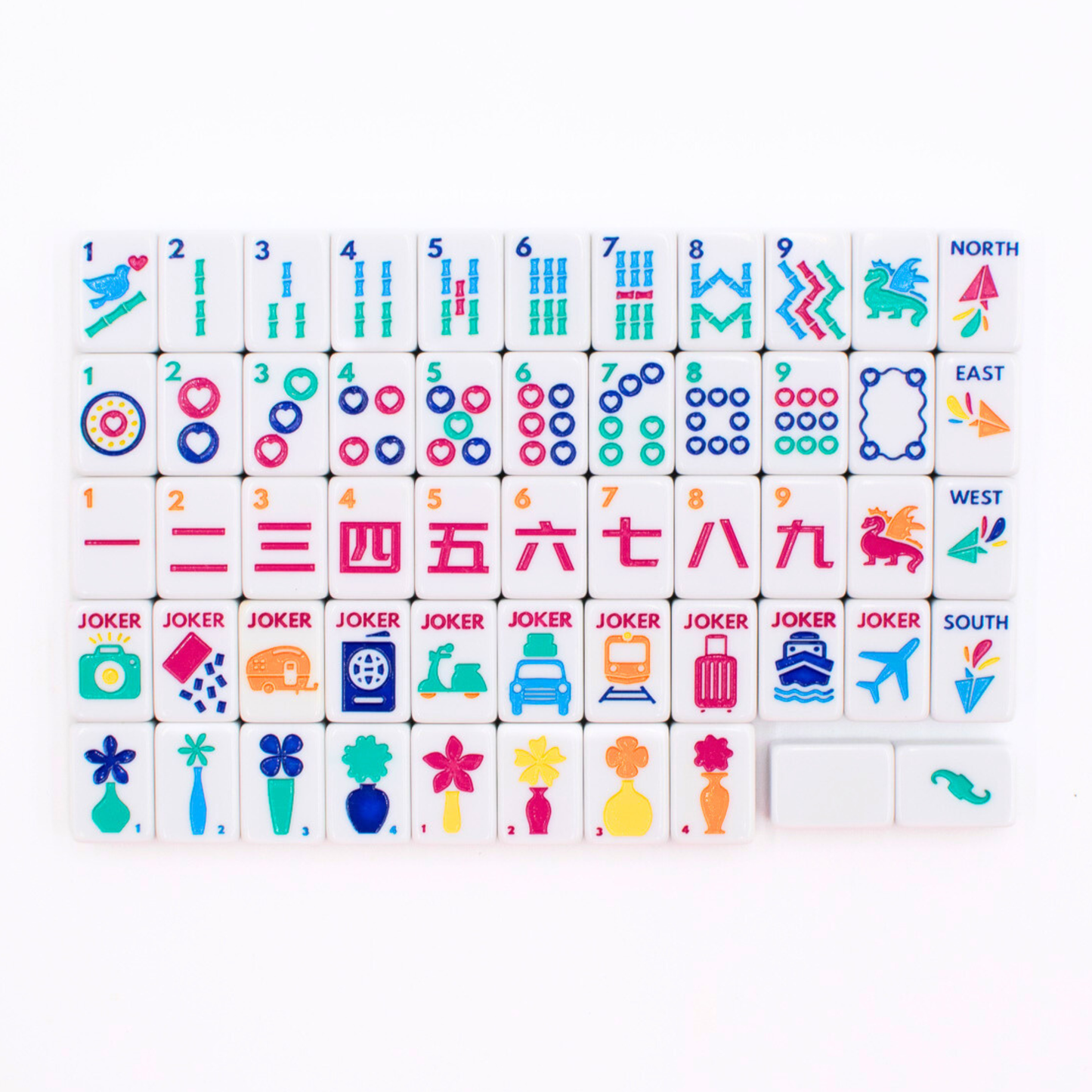 Mini White Mahjong Travel Set