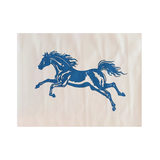 Blue Horse Poster