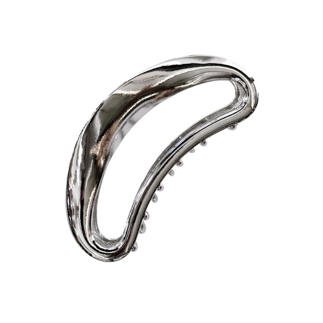 Silver Cloud Metal Claw Clip