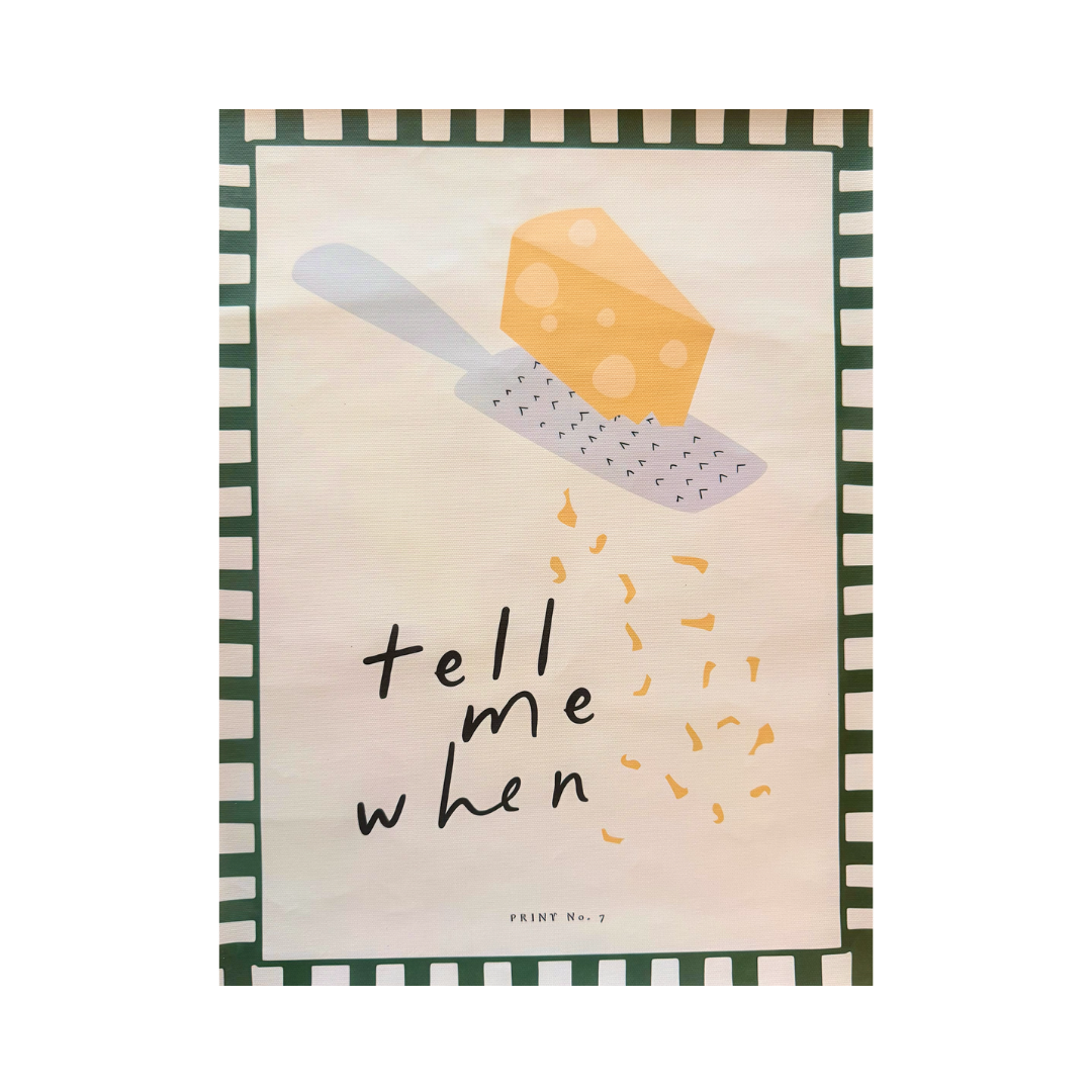 Tell Me When Parmesan Poster