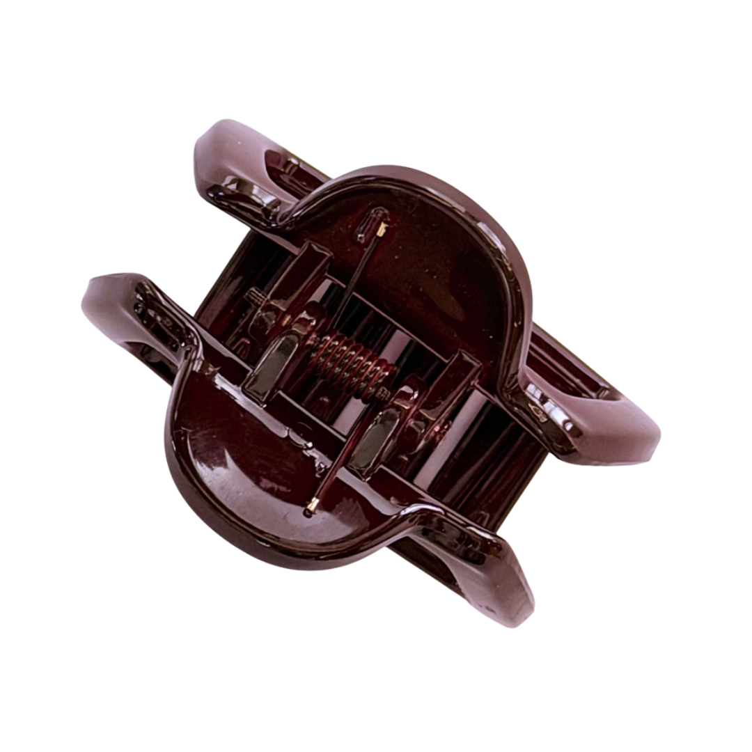 Burgundy Square Mini Claw Clip