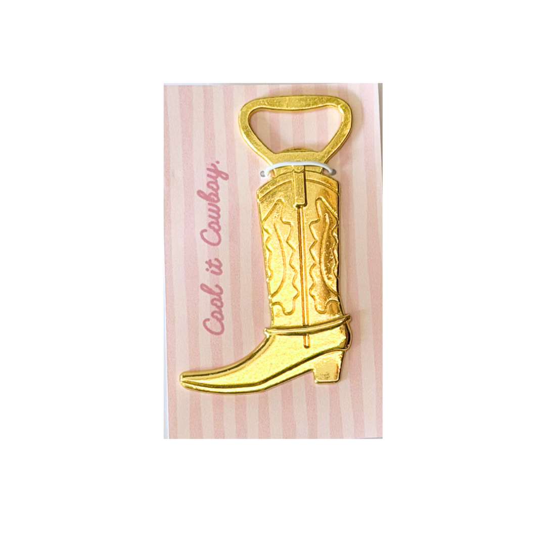 Gold Boot Bottle Opener