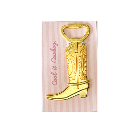 Gold Boot Bottle Opener