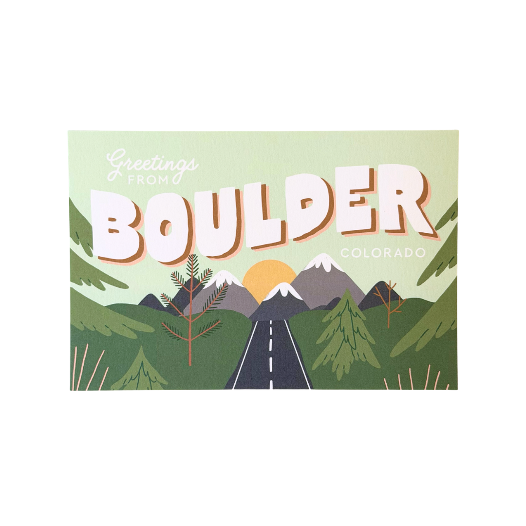 Boulder CO Postcard