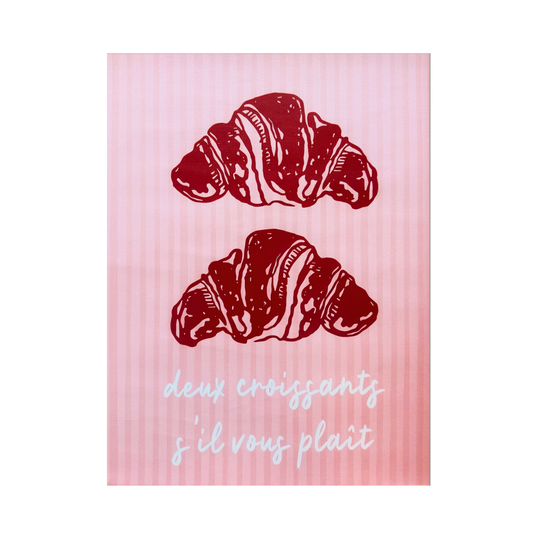 Pink Croissant Poster
