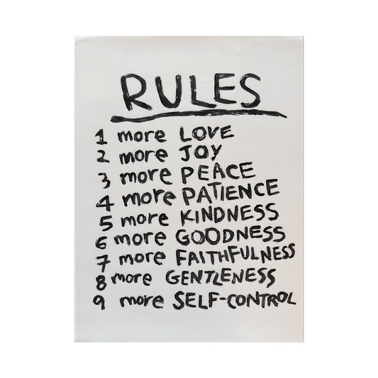 Christian Rules Poster