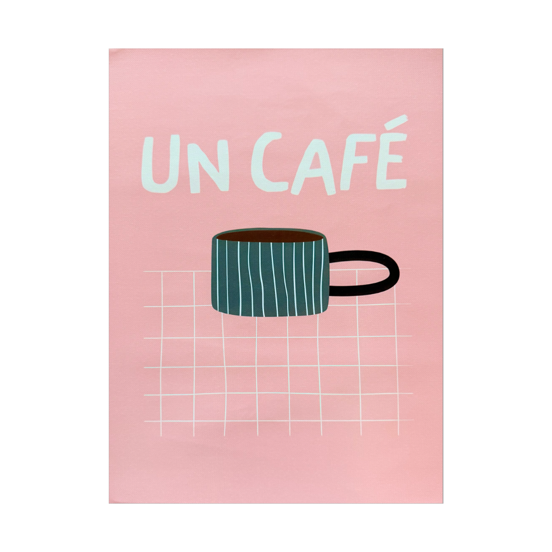 Pink Un Café Poster