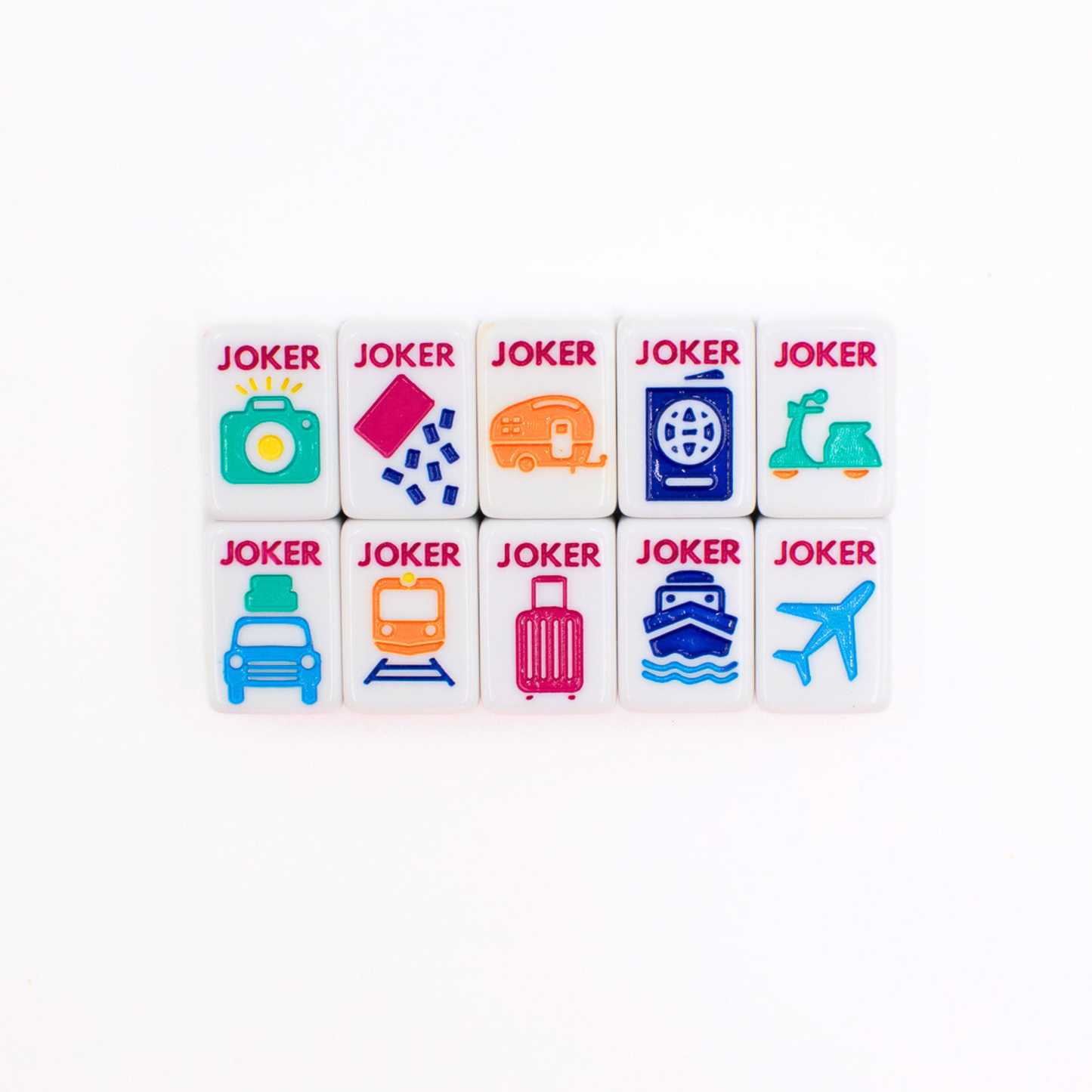 Mini White Mahjong Travel Set