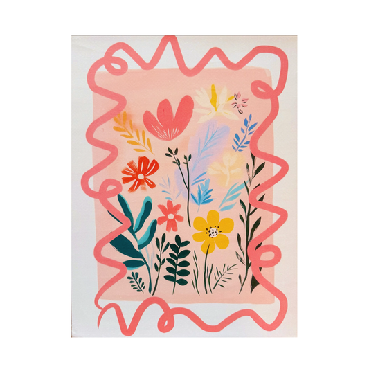 Floral Squiggle Poster
