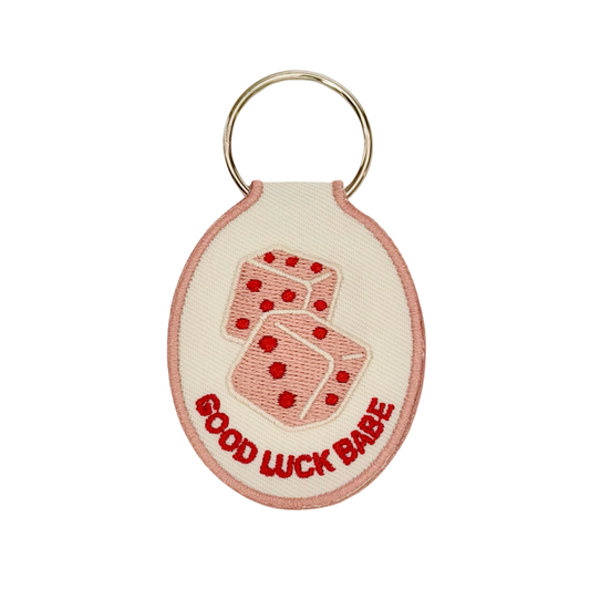 “Good Luck Babe” Dice Keychain