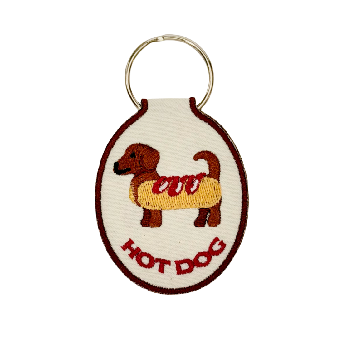 "Hot Dog" Weiner Dog Keychain