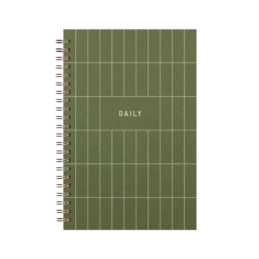 Grid Undated Daily Planner Journal
