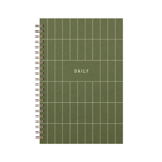 Grid Undated Daily Planner Journal