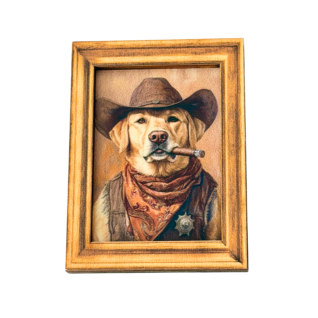 Lab with Cigar Magnet