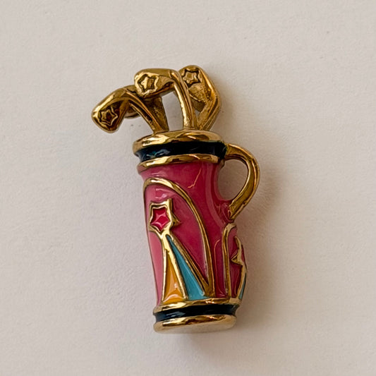 Pink Golf Bag Charm