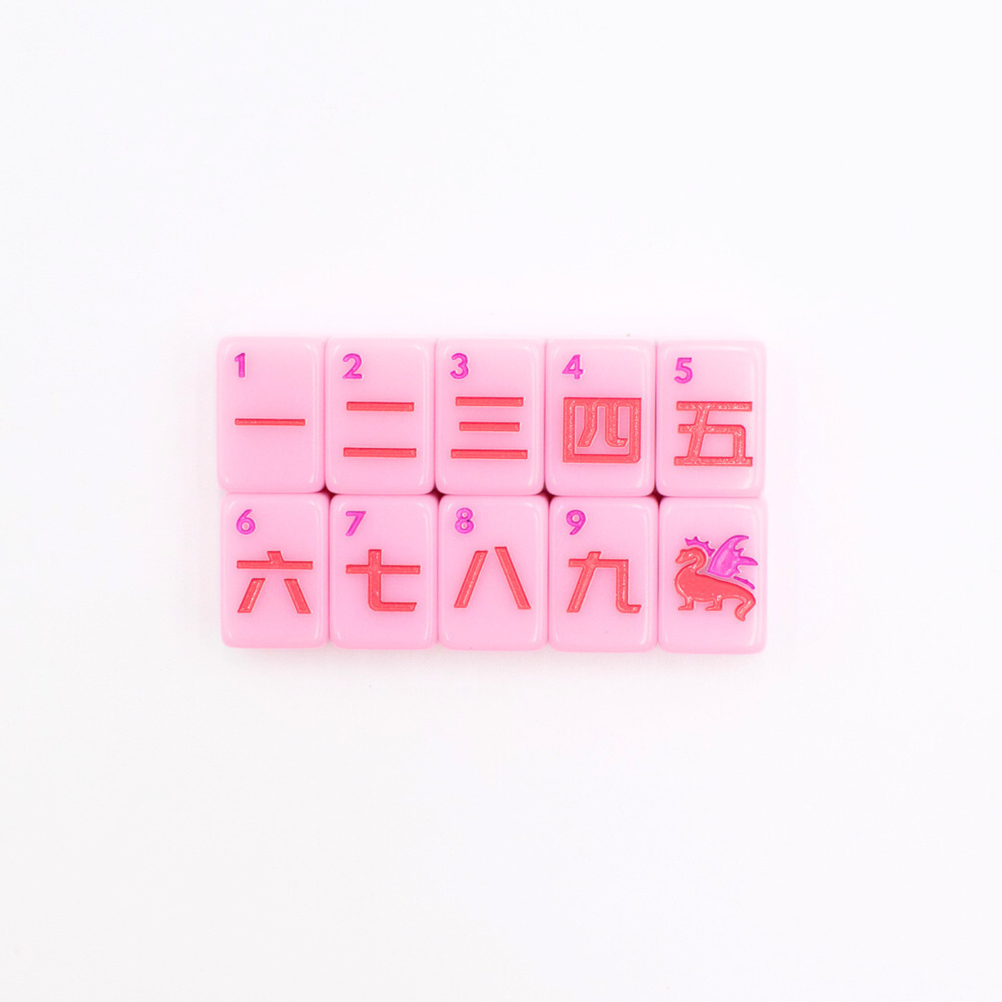 Mini Pink Mahjong Travel Set