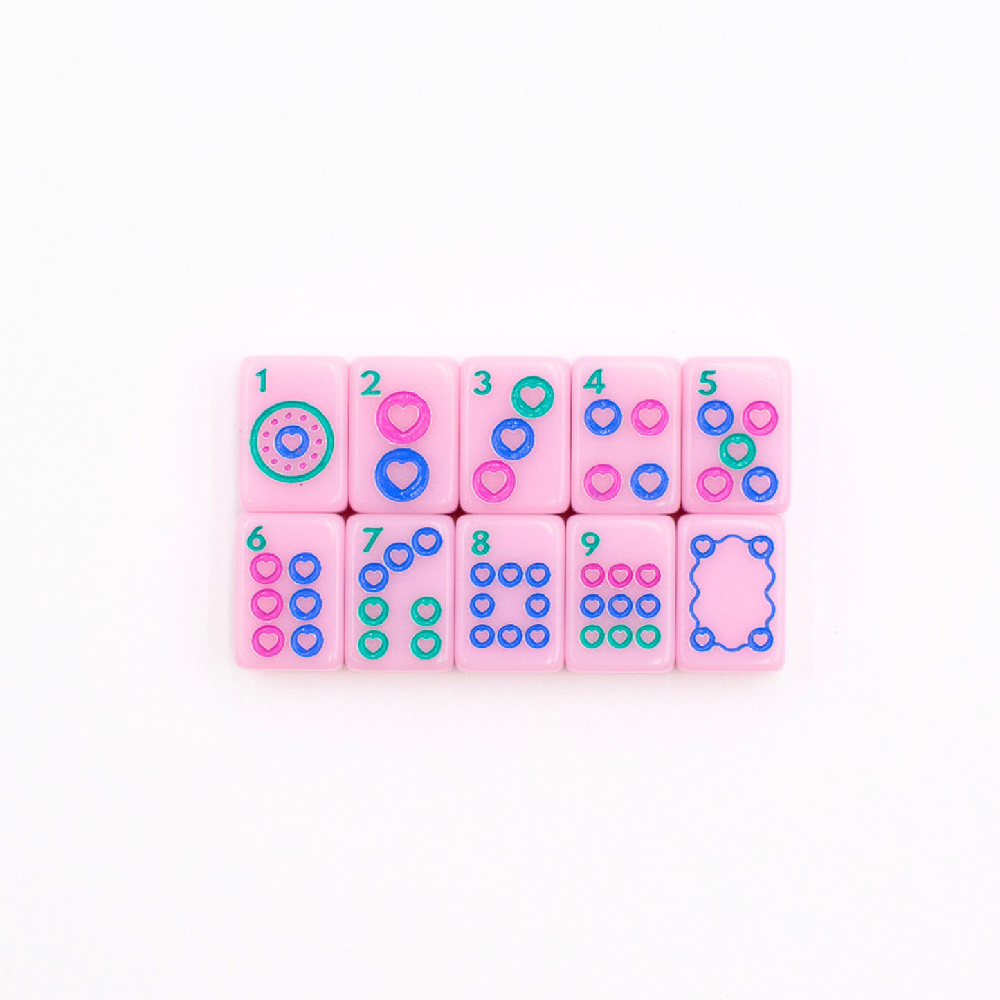 Mini Pink Mahjong Travel Set