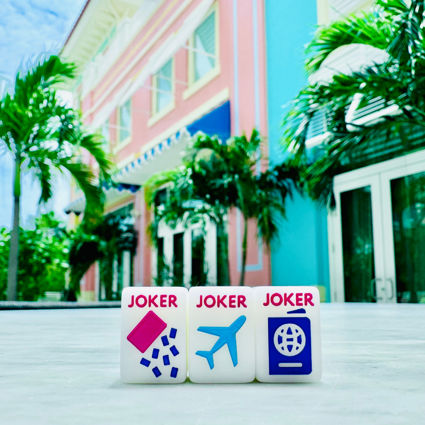 Mini White Mahjong Travel Set