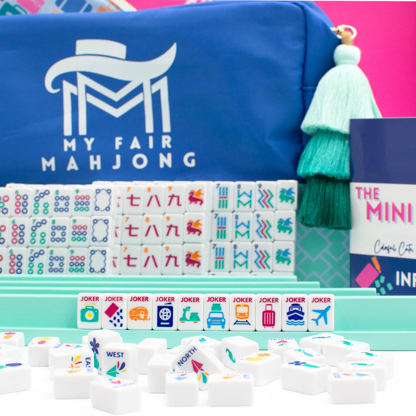 Mini White Mahjong Travel Set
